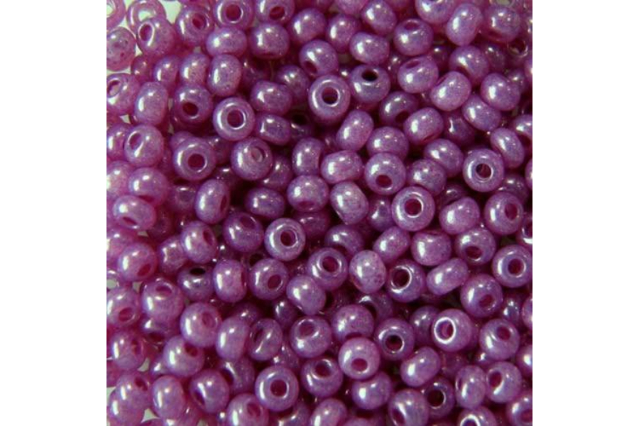 Бісер Preciosa 17325 №10 алебастр кольоровий рожевий бузковий 2,3 мм