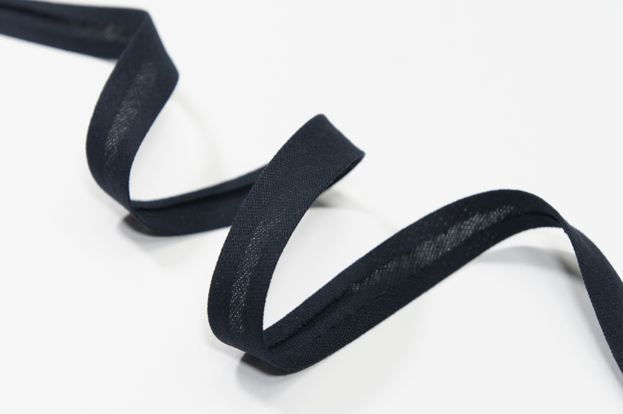 Бейка 20 мм матова, підвернута синій темний