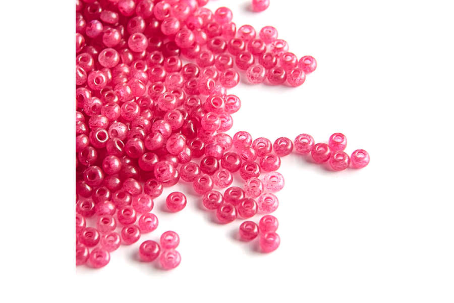 Бісер Preciosa 17899 №10 алебастр кольоровий рожевий темний 2,3 мм