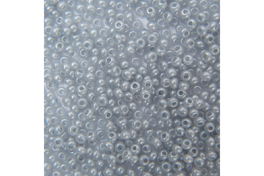 Бісер Preciosa 17708 №10 алебастр кольоровий сірий блідий 2,3 мм