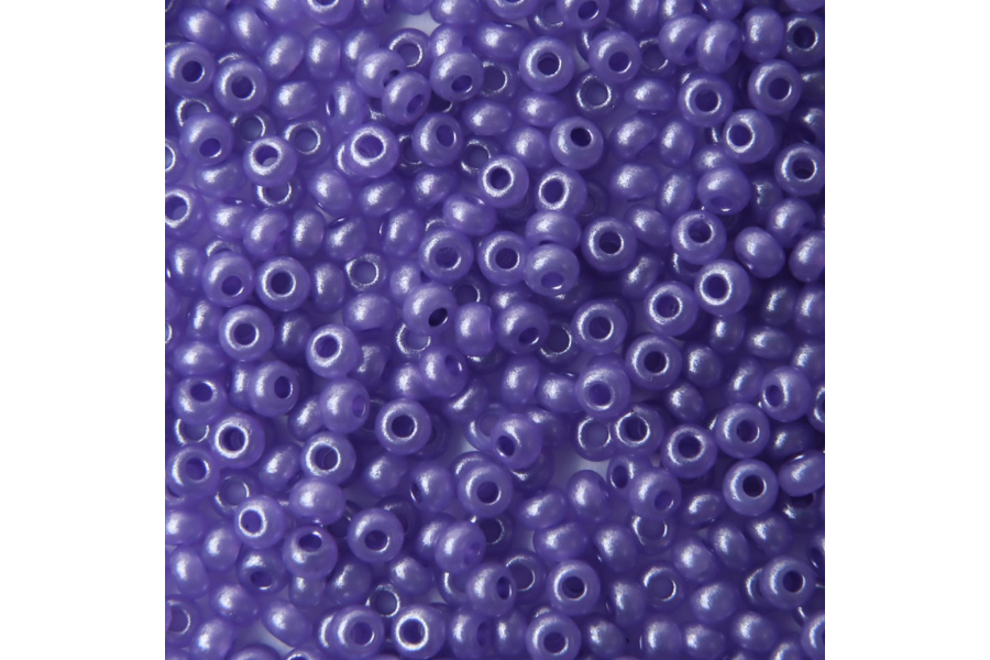 Бісер Preciosa 17728 №10 алебастр кольоровий лавандовий 2,3 мм