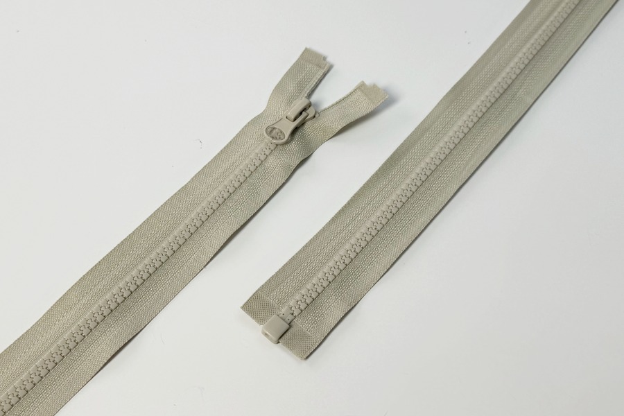 Блискавка MH Тип 5, 1 замок бежевий сірий світлий 50 см