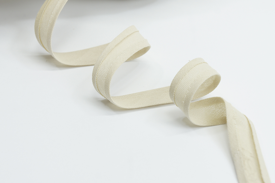 Бейка 16 мм матова, підвернута бежевий кремовий