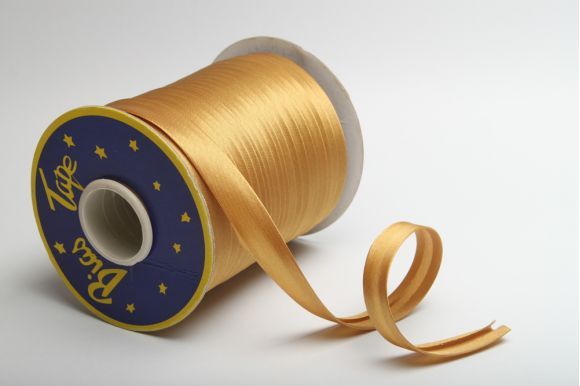 Бейка 16 мм MH сатинова (атласна), підвернута оранжевий світлий