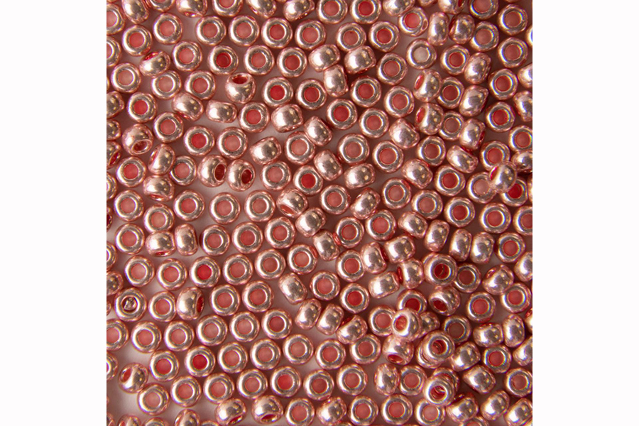 Бісер Preciosa 18191 №10 непрозорий сольгель пудровий рожевий 2,3 мм