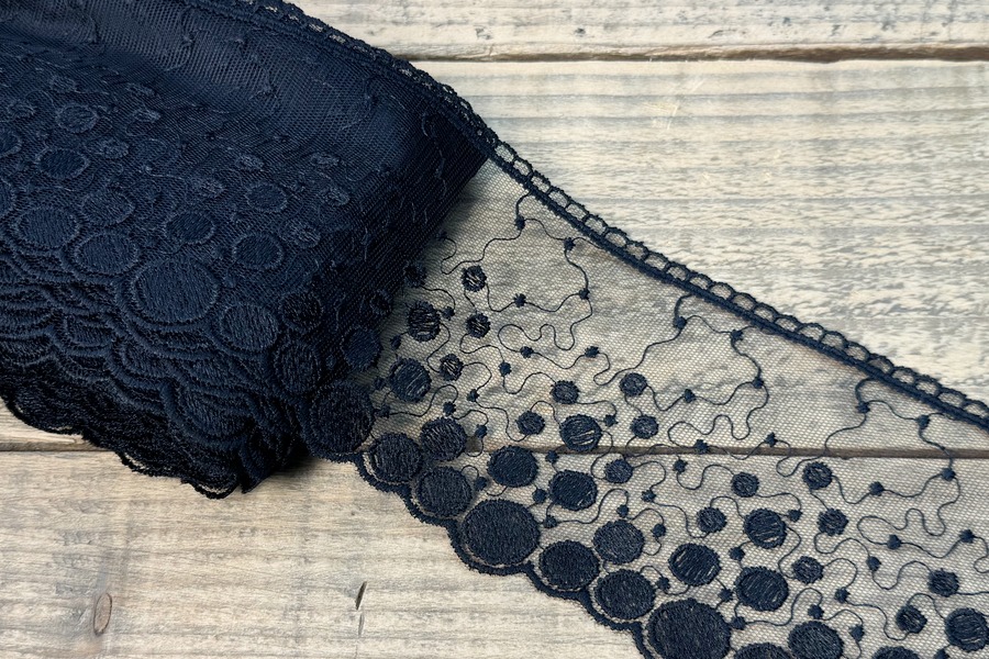 Мереживо блюмарин 105 мм SinemBro чорний