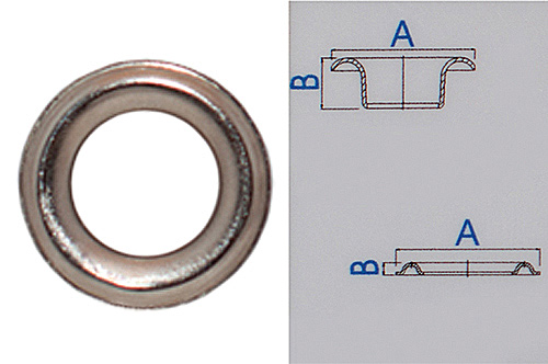 Люверс 8.6 мм VE-31 неірж. Castiglioni
