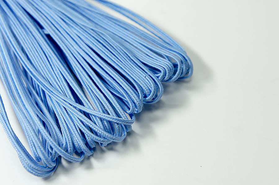 Шнур 1.8 мм сутажний Лента блакитний світлий