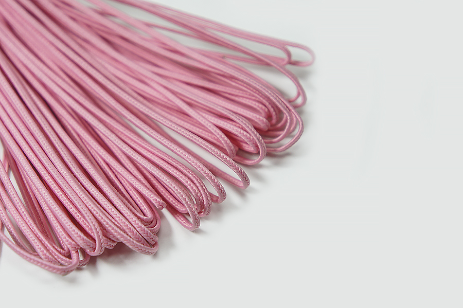 Шнур 1.8 мм сутажний Лента рожевий темний