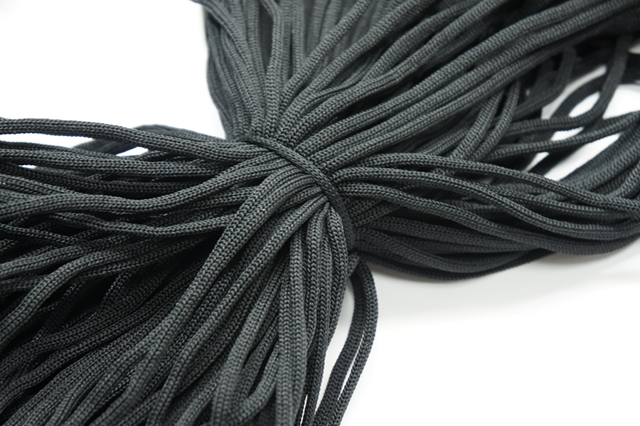 Шнур 4.0 мм для взуття 1-36 чорний