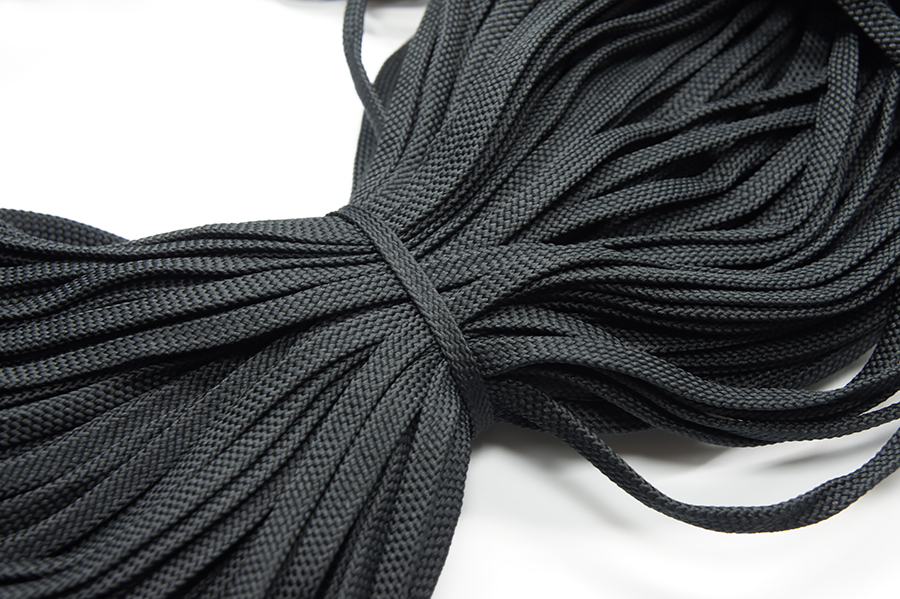 Шнур 9.0 мм для взуття чорний