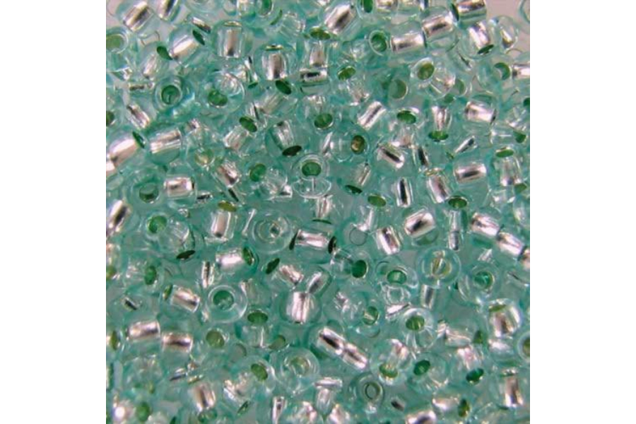Бісер Preciosa 78164 №10 прозорий сольгель бірюзовий 2,3 мм