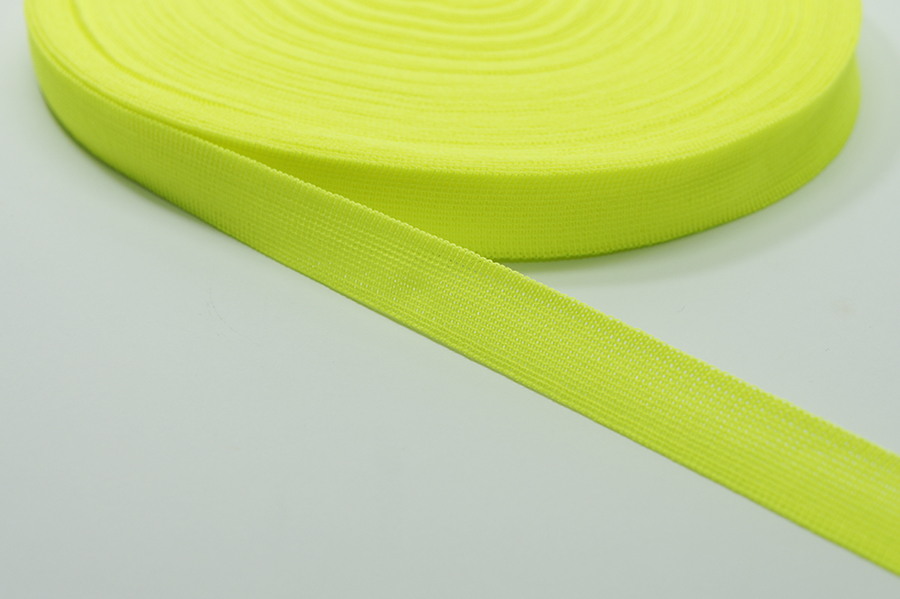 Тасьма 18 мм в'язана салатовий кислотний