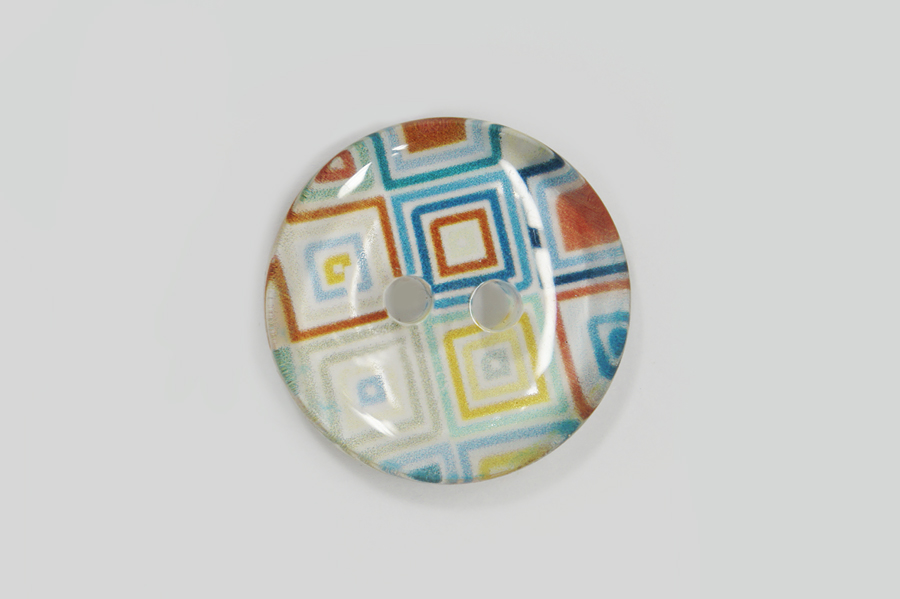 Гудзик 25 мм Mertbutton 2 отвори з принтом різнокольоровий СВ-013-40-777