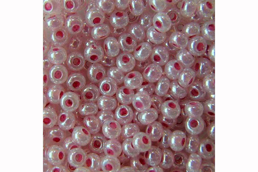 Бісер Preciosa 37325 №10 алебастр фарбована серединка рожевий 2,3 мм