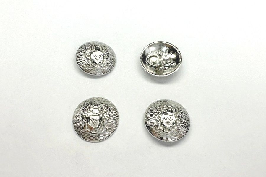 Гудзик на ніжці 15 мм Mertbutton нікель SMB-372