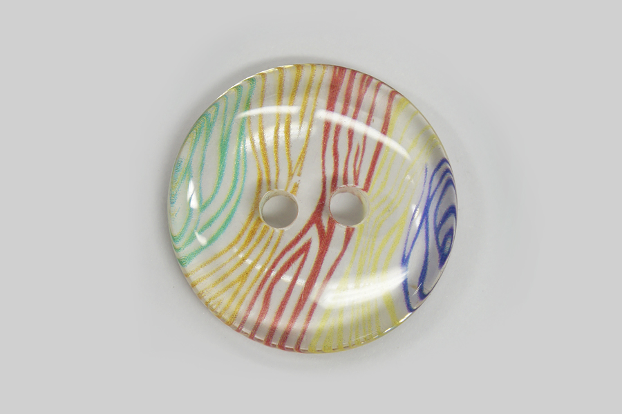Гудзик 28 мм Mertbutton 2 отвори з принтом різнокольоровий СВ-019-44-777