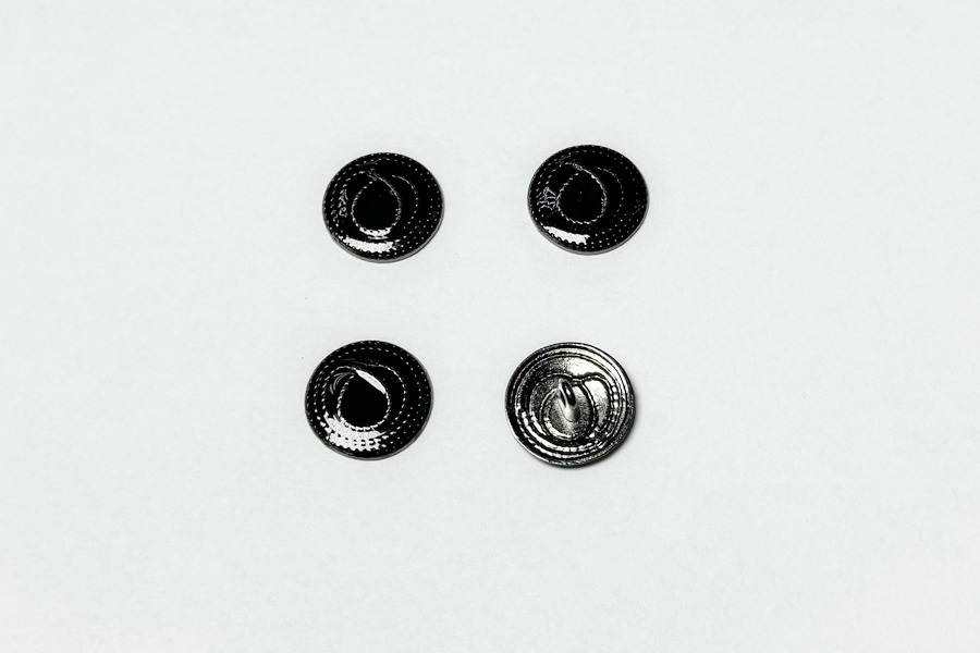 Гудзик на ніжці 18 мм Mertbutton нікель чорний UTS-77-28-b.nik