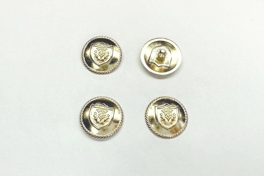 Гудзик на ніжці 20 мм Mertbutton золото SMB-405
