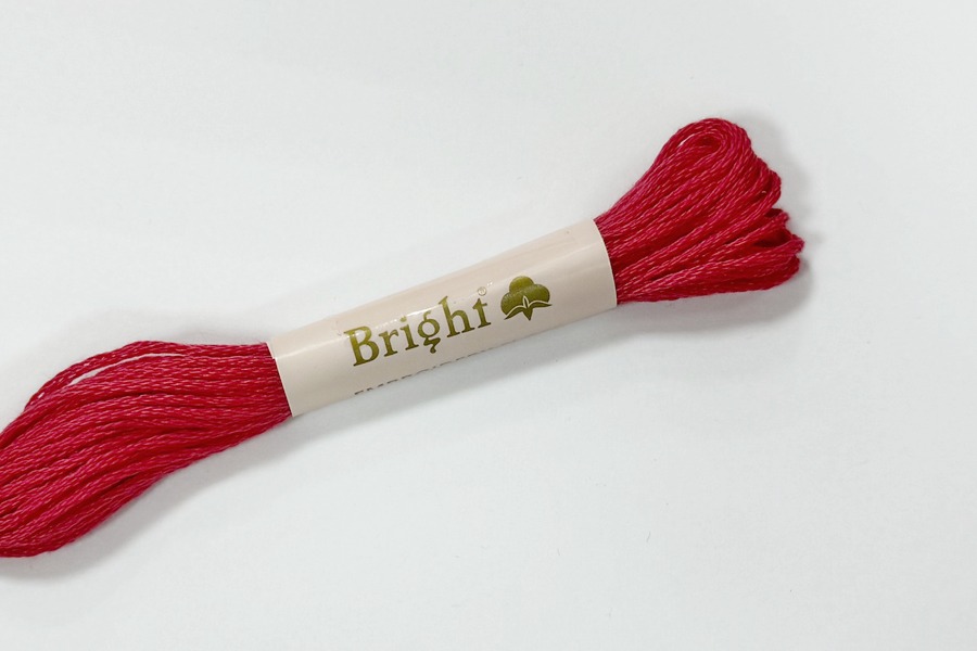 Муліне Bright бавовна червоний 0902