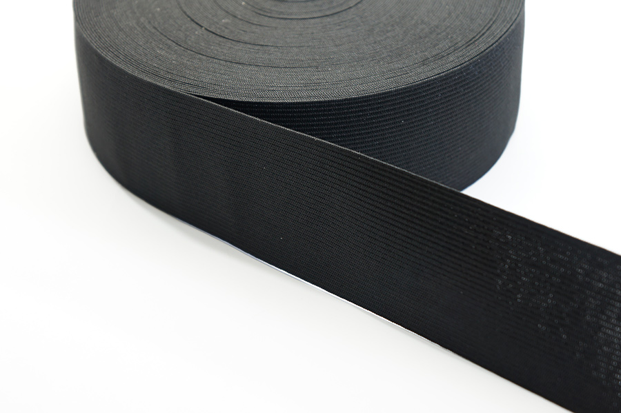 Тасьма еластична 30 мм MH в'язана чорний