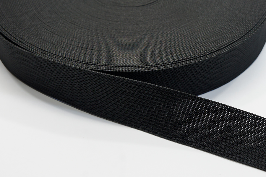Тасьма еластична 25 мм MH в'язана чорний