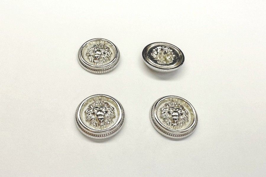 Гудзик на ніжці 15 мм Mertbutton нікель SMB-318