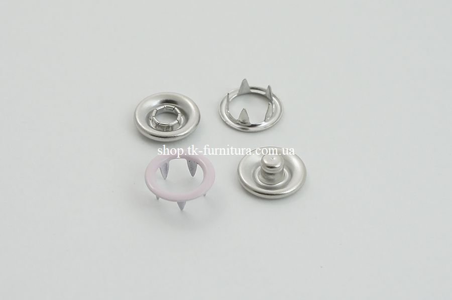 Кнопка 9 мм Spring NS New Star рожевий