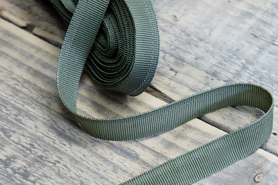 Тасьма для штанів 15 мм Лента хакі темний