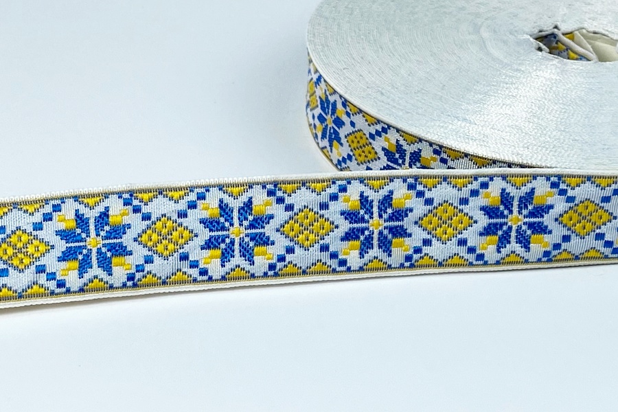 Тасьма 23 мм білий 12В29-8-595/122