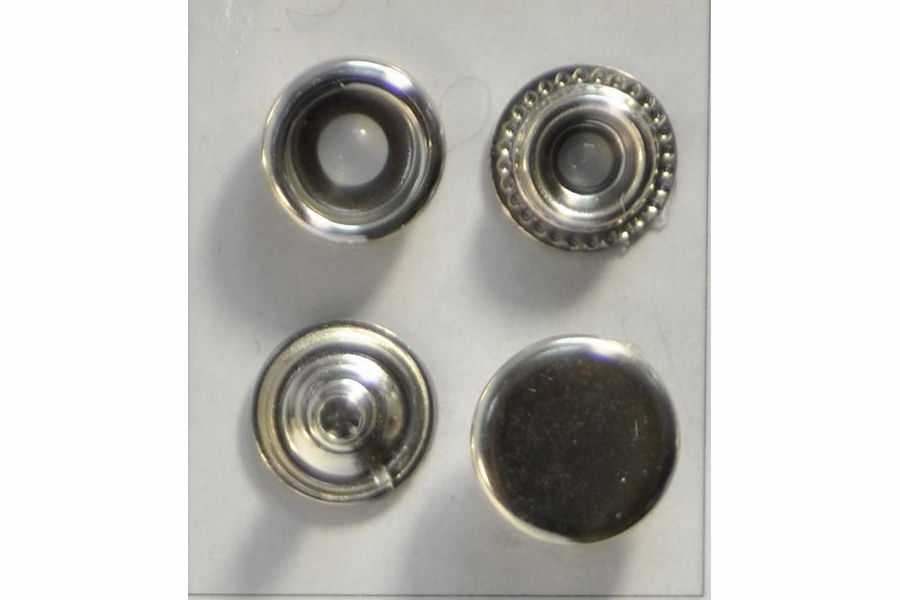 Кнопка 12,5 мм SYS 61 неірж. NS New Star пробивна, нержавіюча нікель