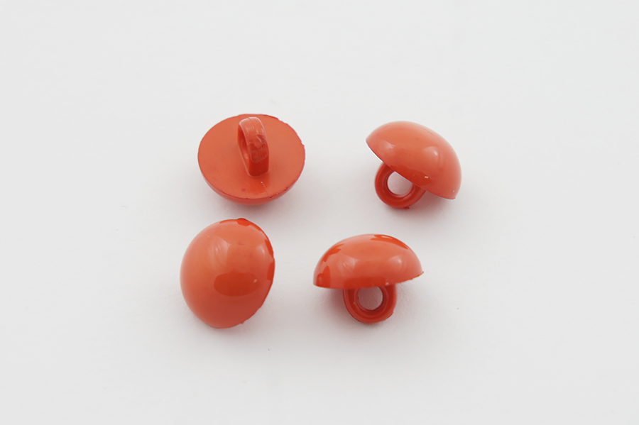 Гудзик на ніжці 10 мм Mertbutton однотонний кораловий