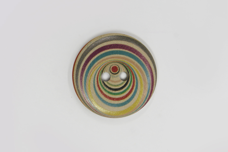 Гудзик 28 мм Mertbutton 2 отвори з принтом різнокольоровий ТВ-044-44-777