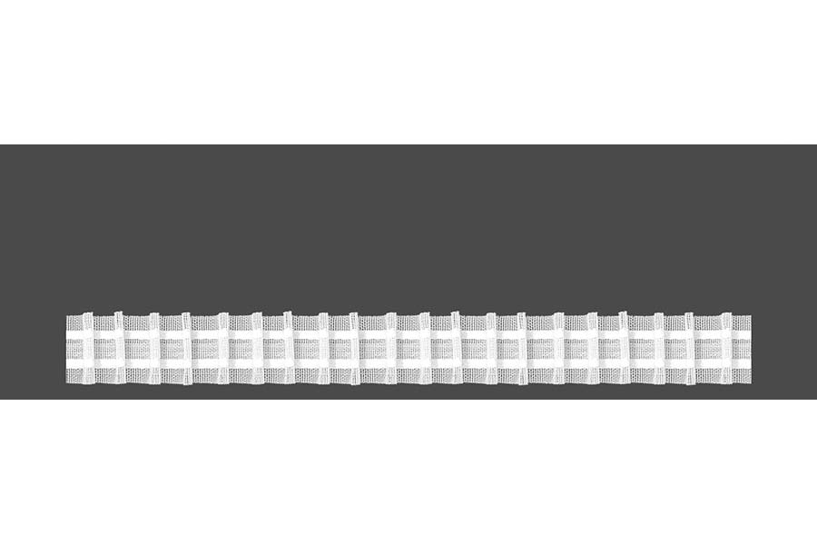 Тасьма для збірки 25 мм коеф. 1:2, рівномірна прозорий