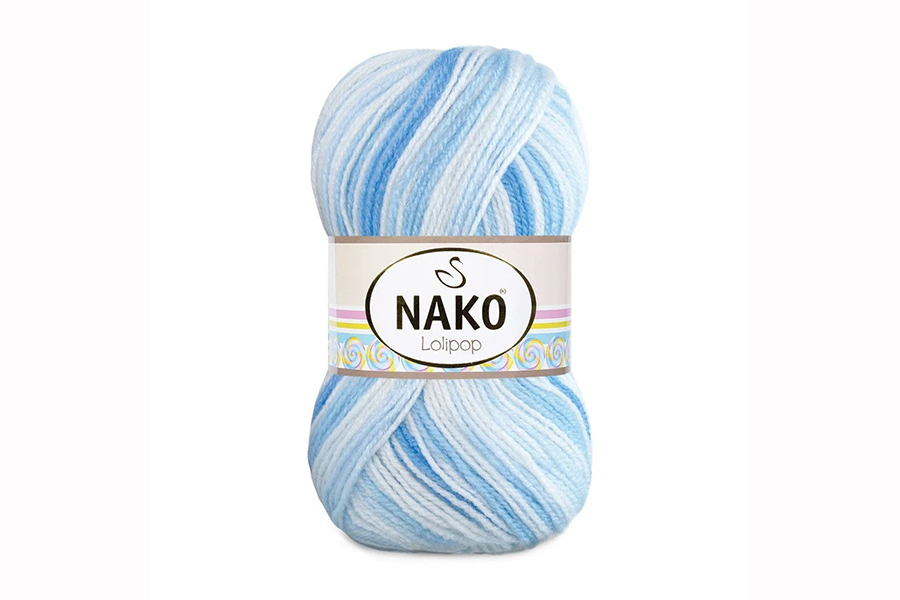 Пряжа NAKO Lolipop акрил 100% різнокольоровий 230м(100гр) 024578-80431