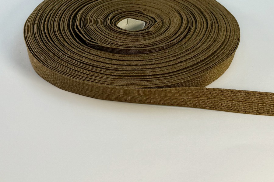 Тасьма еластична 16 мм облямівочна ткана койот
