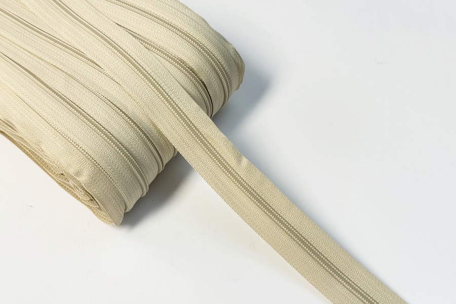 Блискавка рулонна MH Тип 5, вита бежевий сірий світлий