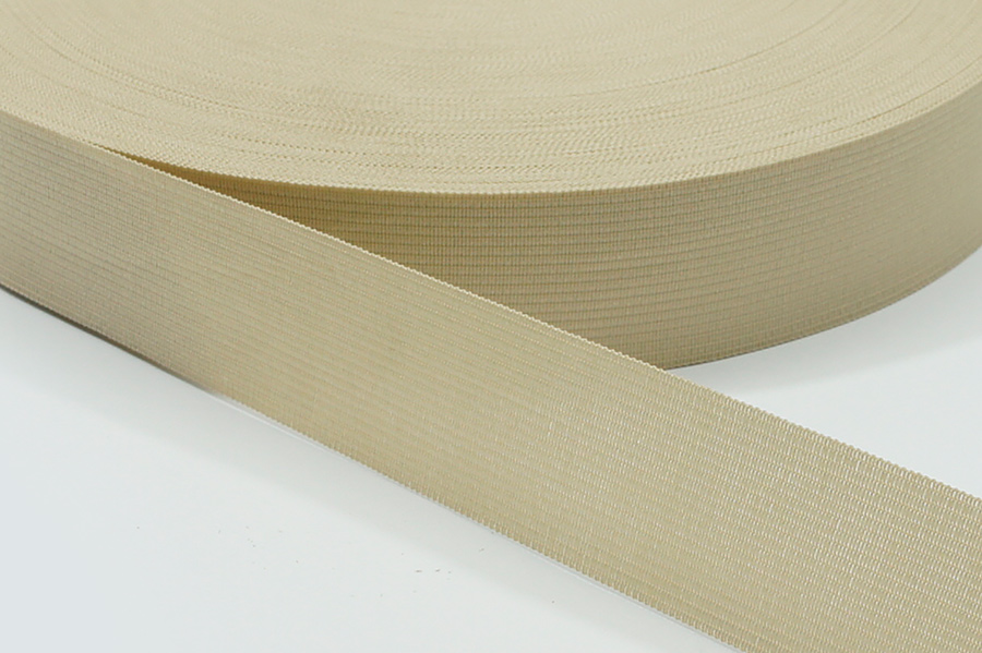 Тасьма 32 мм в'язана бежевий золотистий 7-671-443068