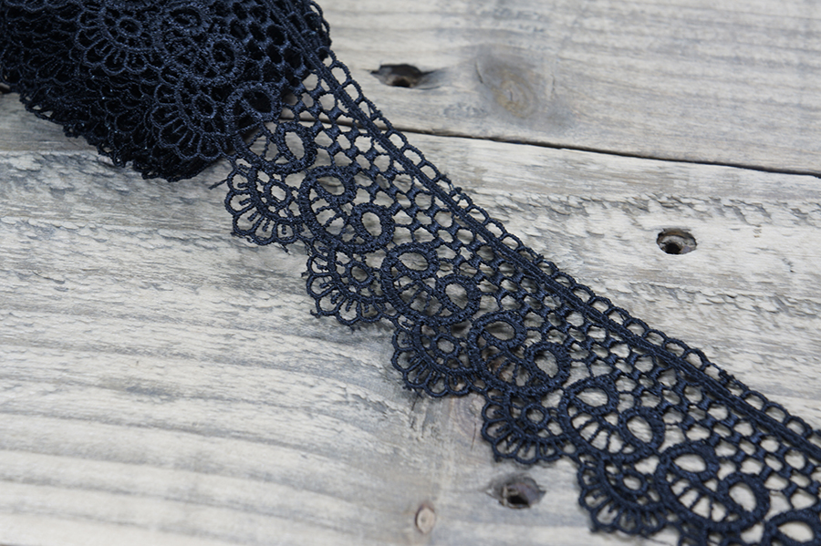 Мереживо гіпюр 45 мм SinemBro чорний 4G4099-45-000