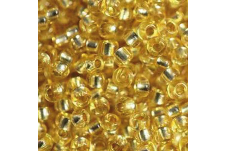 Бісер Preciosa 78182 №10 прозорий сольгель золото 2,3 мм