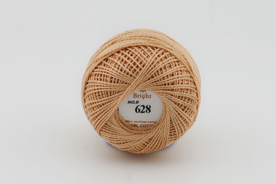 Ірис нитки Bright бавовна 100% рудий блідий 80м(10гр)