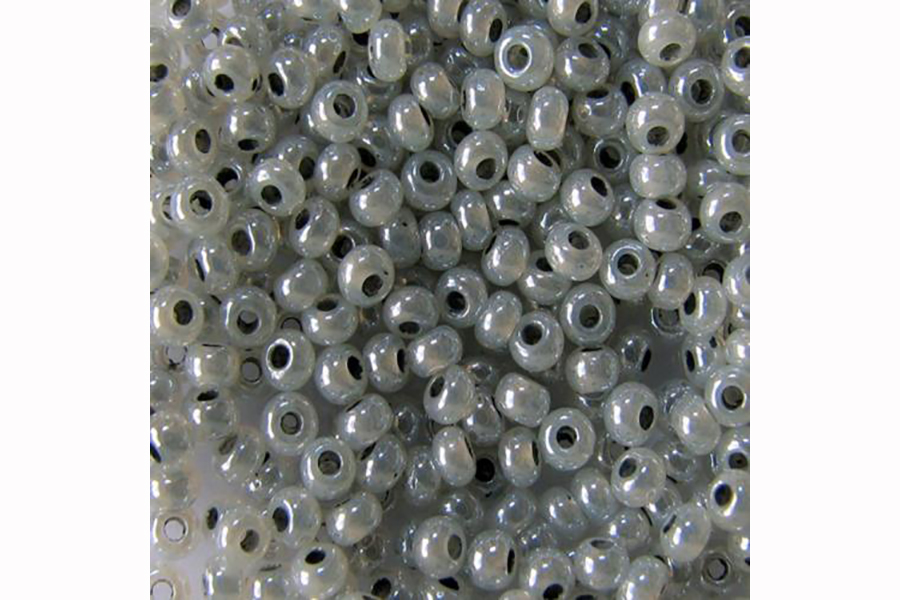 Бісер Preciosa 37342 №10 алебастр фарбована серединка сірий 2,3 мм