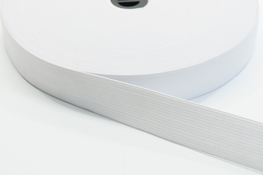 Тасьма еластична 20 мм 0141 MH в'язана білий