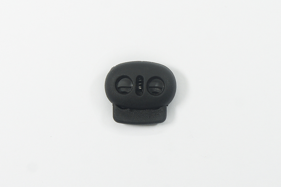 Фіксатор для шнура 18х17 мм MH подвійний чорний