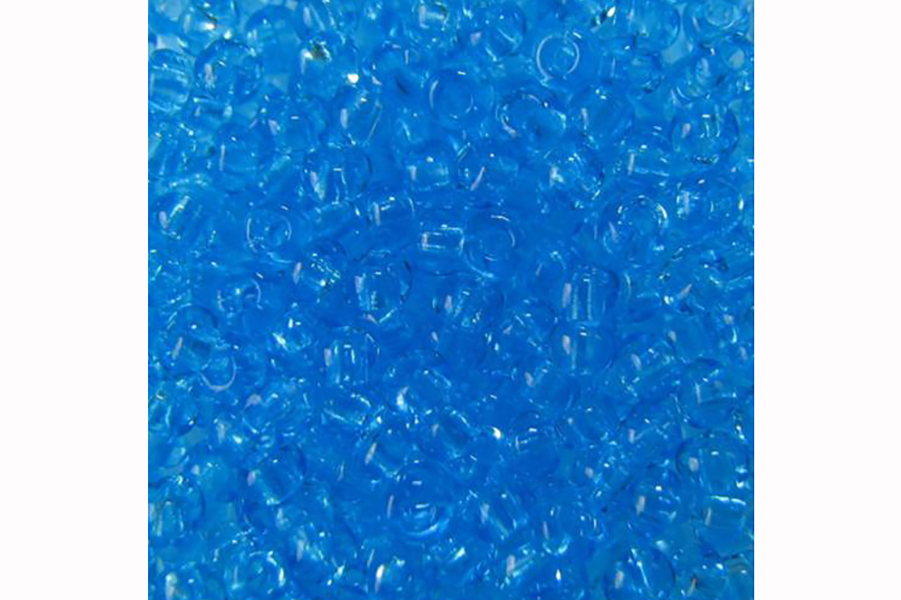 Бісер Preciosa 60010 №10 прозорий кольоровий блакитний яскравий 2,3 мм