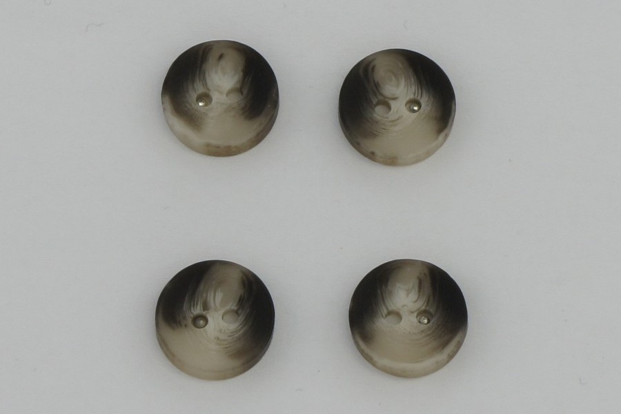 Гудзик 15 мм Mertbutton 2 отвори класичний какао сірий