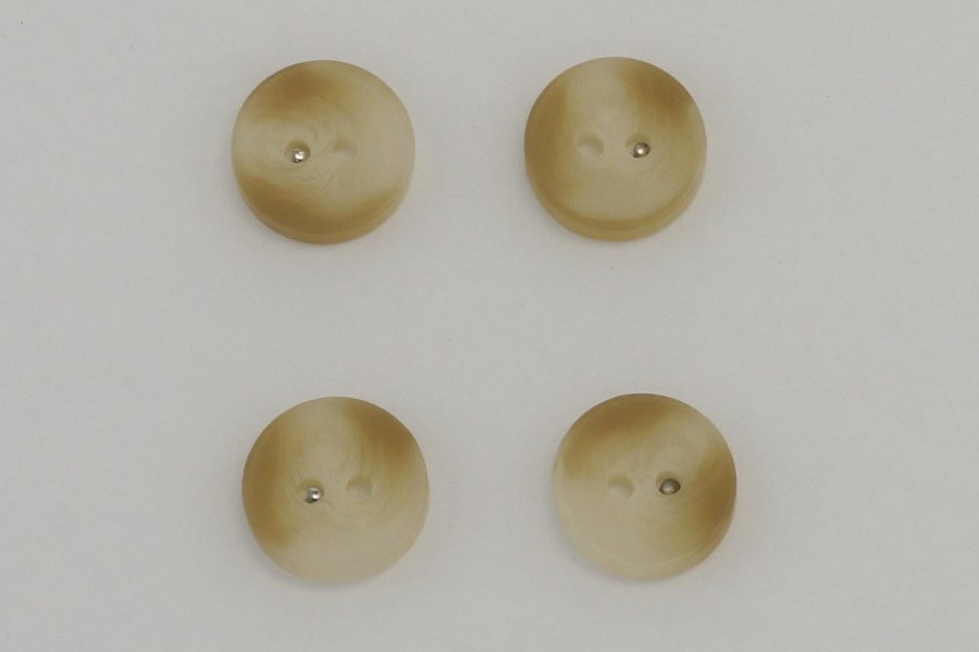 Гудзик 15 мм Mertbutton 2 отвори класичний бежевий