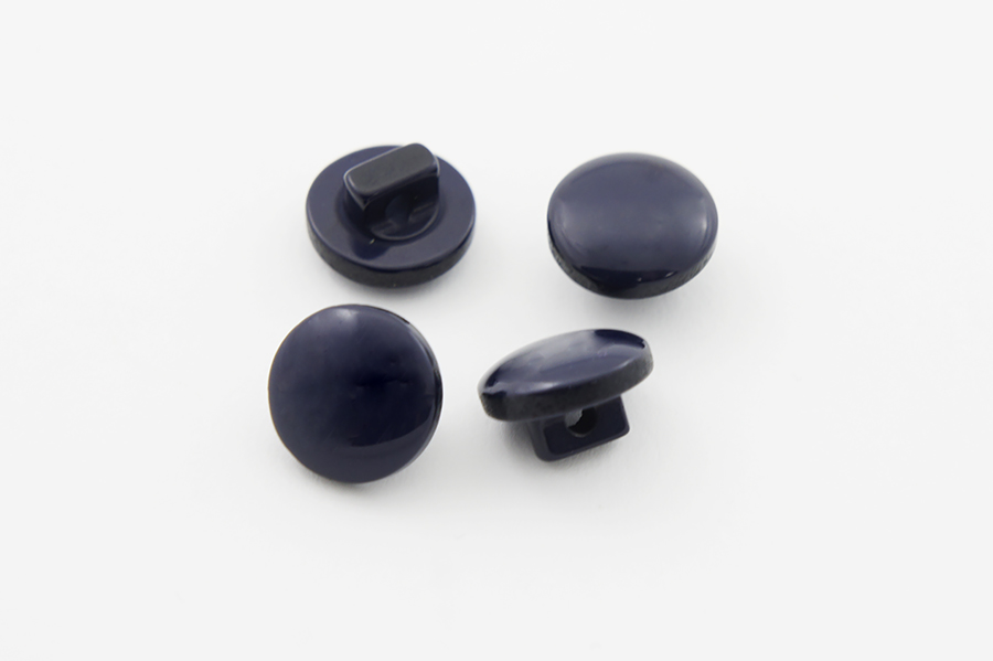 Гудзик на ніжці 11 мм Mertbutton однотонний синій темний