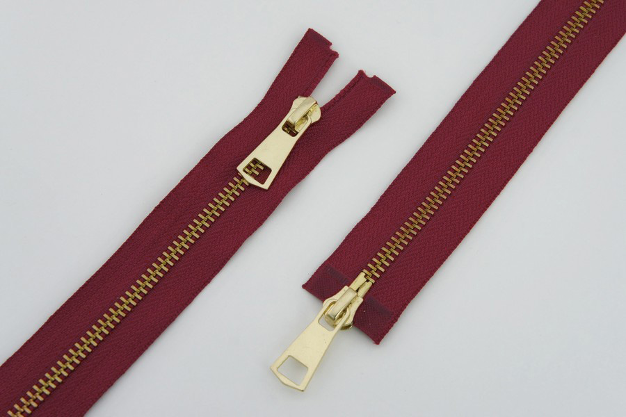 Блискавка MH Тип 5, 2 замка червоний яскравий 90 см 5MTO-090-519-gold