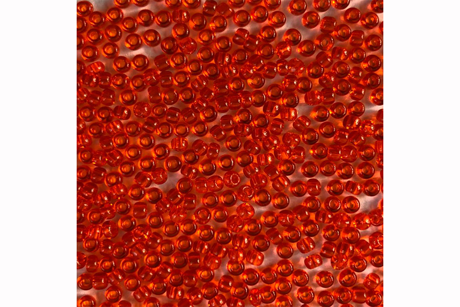 Бісер Preciosa 90030 №10 прозорий кольоровий оранжевий темний 2,3 мм